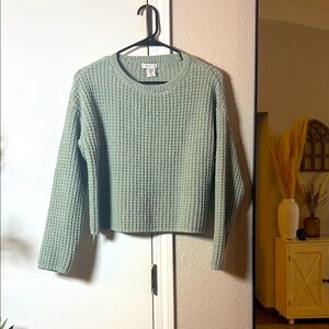 Sincerely Jules Sage Green Waffle Knit Sweater